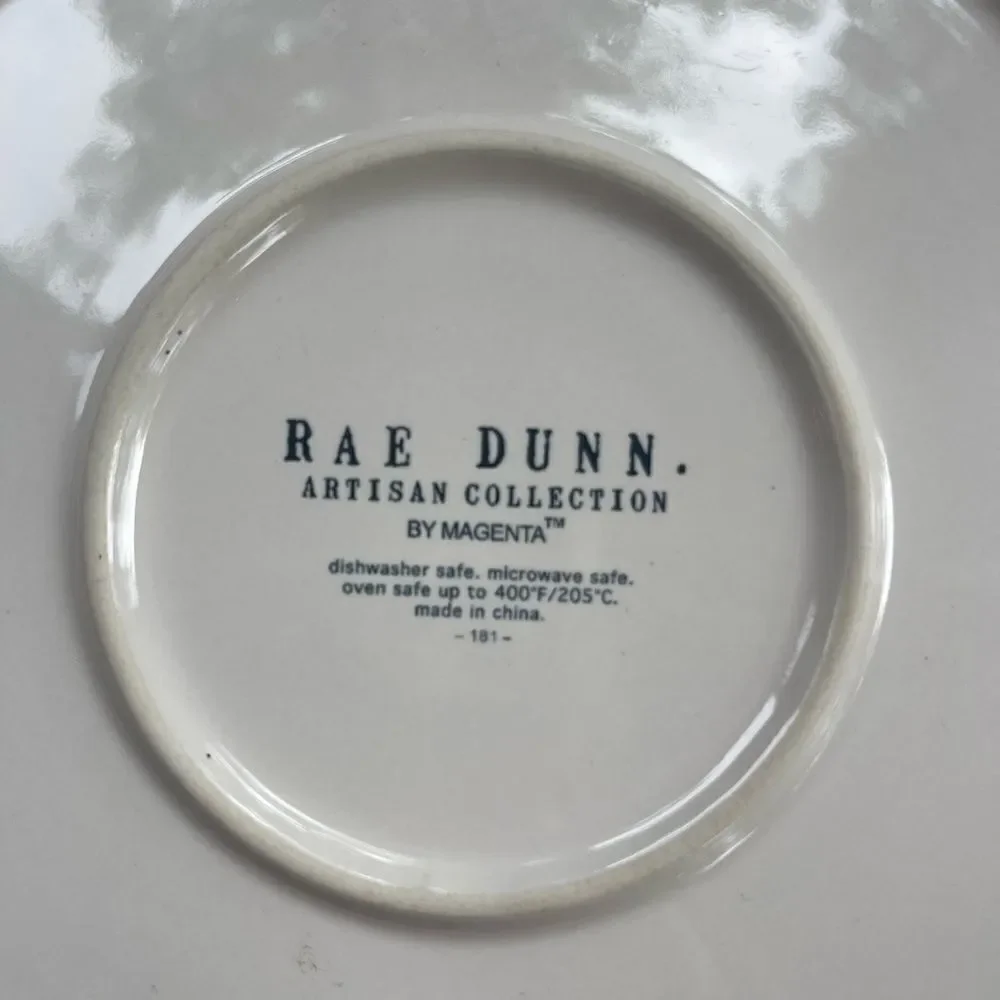 Rae Dunn Thanksgiving BLESSED Pie Plate with Pumpkin NWOT